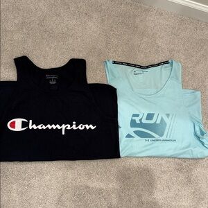 Men’s Tank Bundle - men’s small, under armour, champion